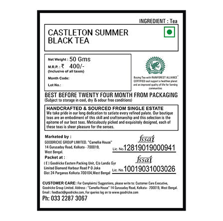Castleton Spring Black Tea 2024 – 50 gm- First Flush