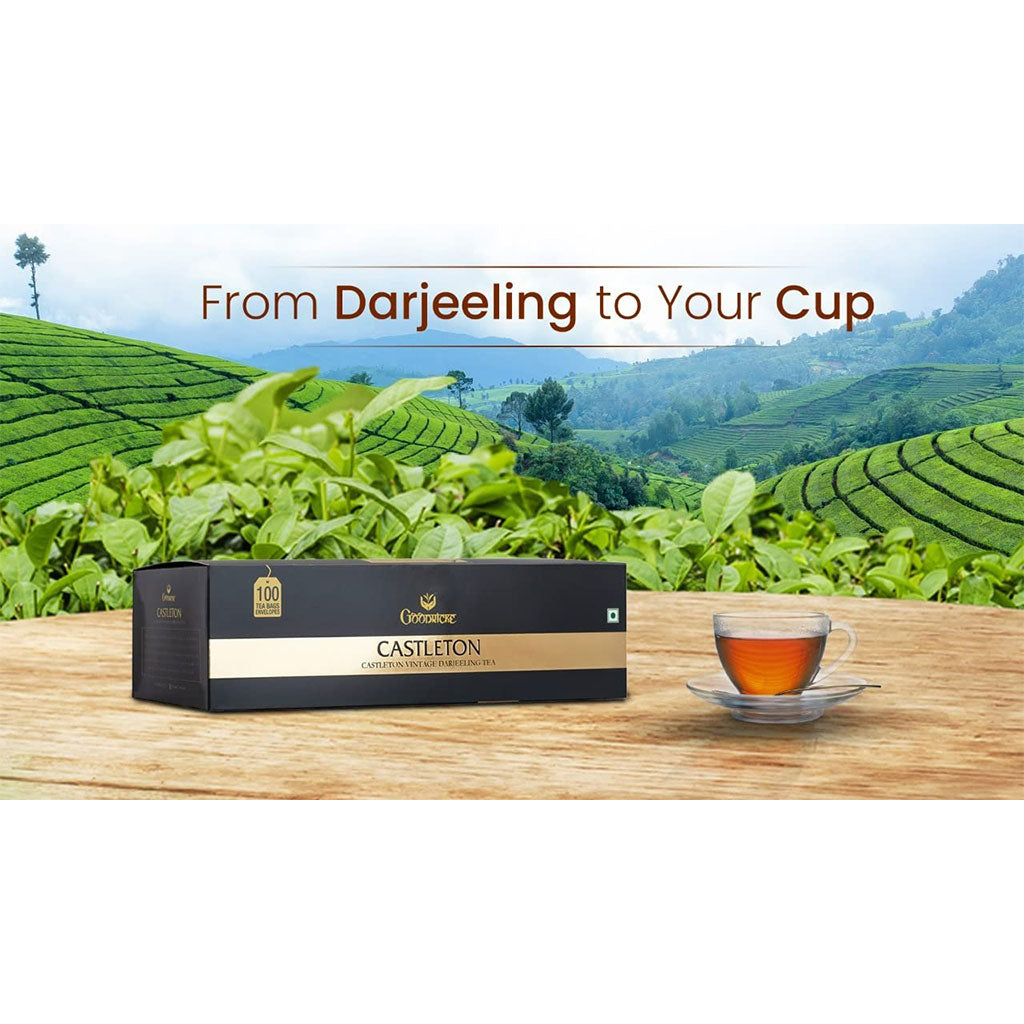 Castleton Vintage Darjeeling Tea, 100 Tea Bags (Pack of 2)