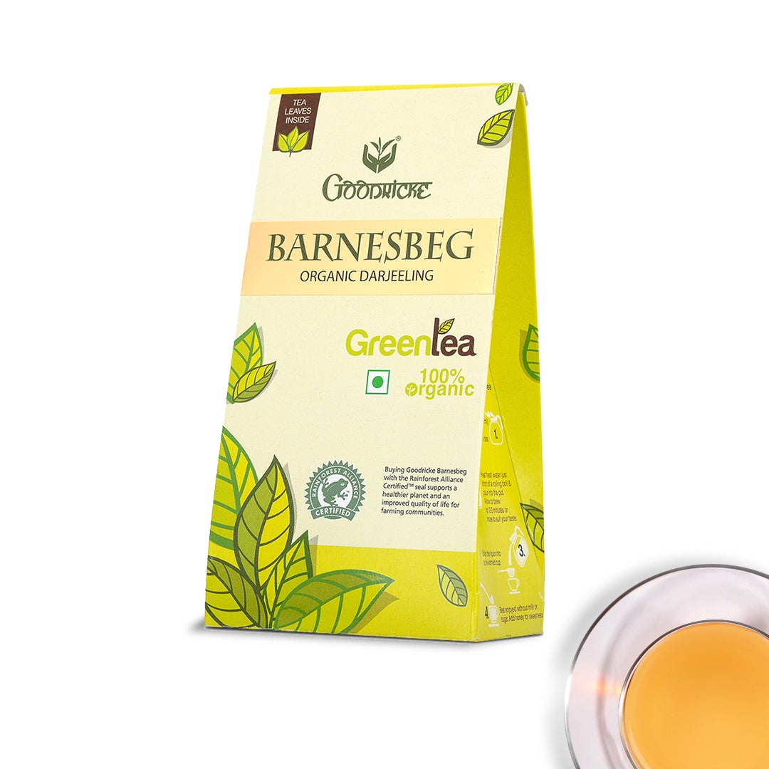 Barnesbeg Organic Darjeeling Green Tea - 100 gms (Pack of 5)