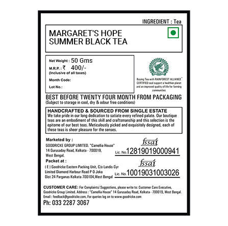 Margaret's Hope Summer Black Tea 2022 – 50gm (Pack of 2)
