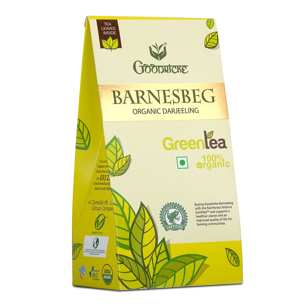 Barnesbeg Organic Darjeeling Green Tea - 100 gms (Pack of 5)