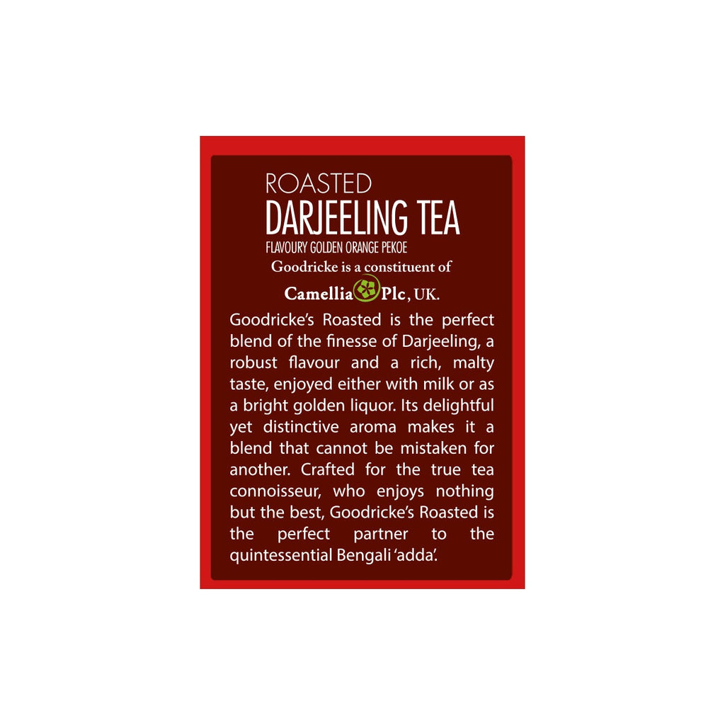 Roasted Darjeeling Tea bags (Pack of 8, each 25 tea bags)