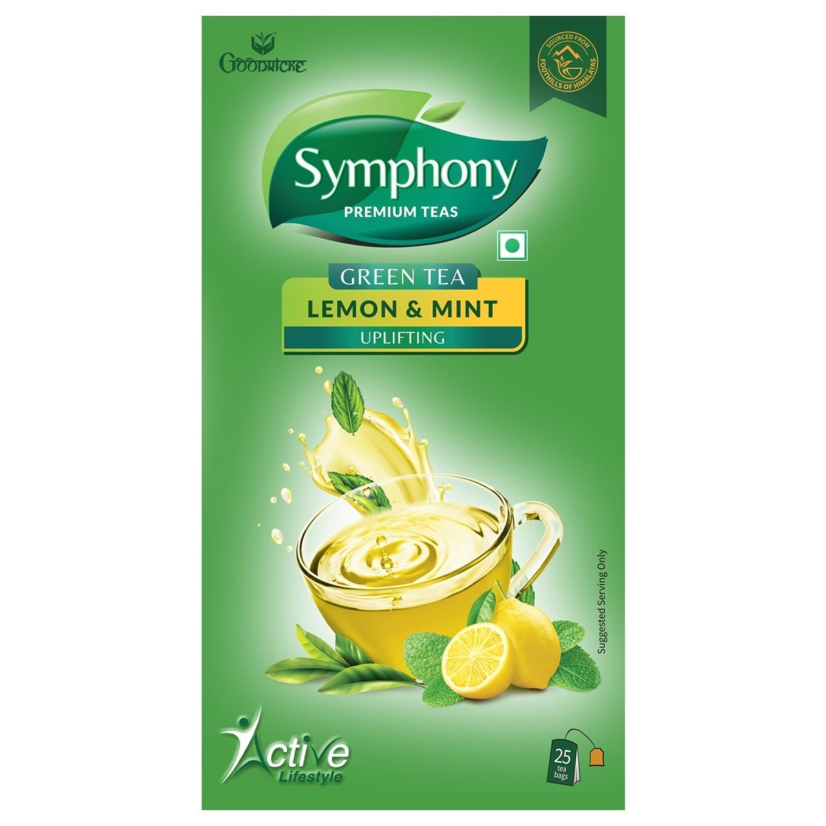 Green Fresh Lemon Mint - 25 tea bags