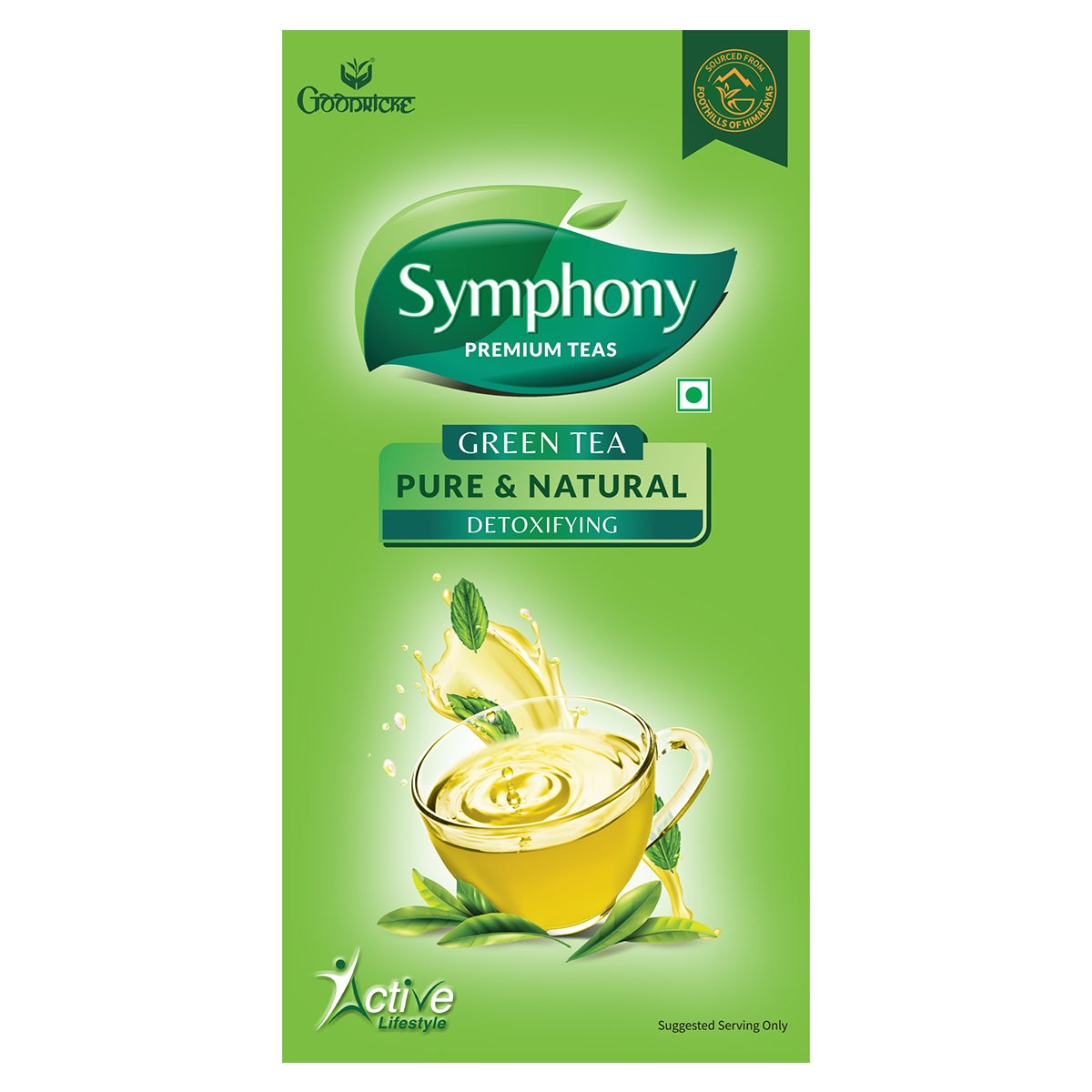 Symphony Pure & Nautral Green Tea, 100g(Pack of 6)