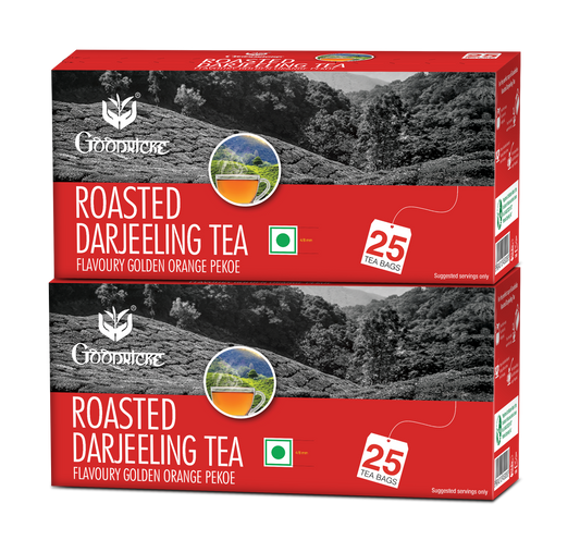 Roasted Darjeeling Tea bags (Pack of 8, each 25 tea bags)